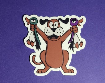 Duck Hunt Dog Sticker