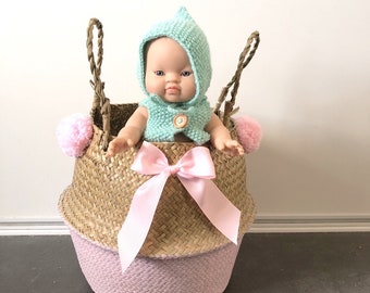 Customizable rattan wicker storage basket