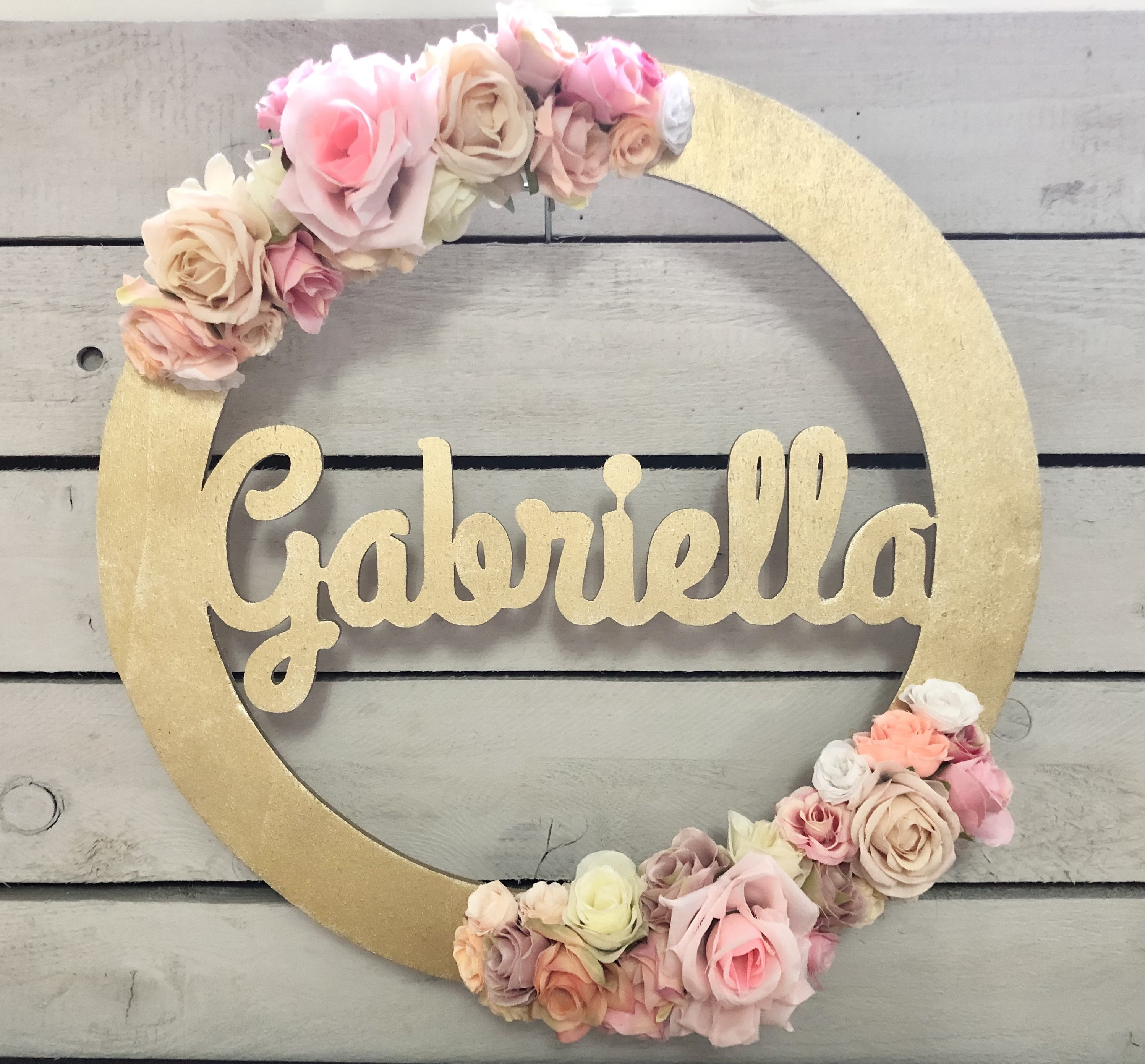 Couronne De Fleurs Prenom Etsy