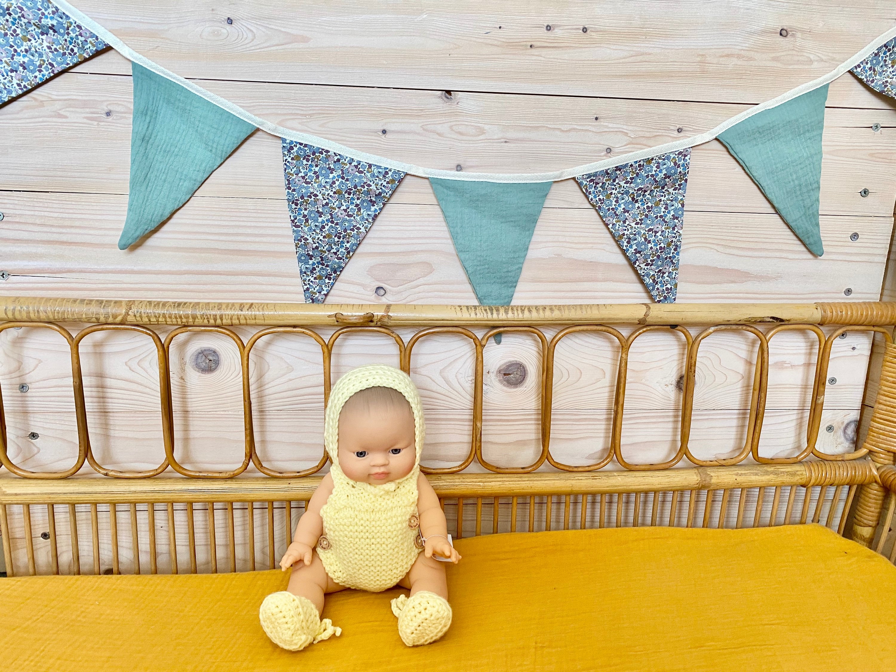 Guirlande Fanions en Liberty Betsy Chambre d'enfant