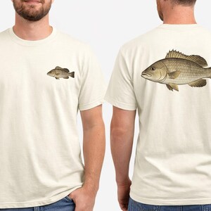 Southern Saltwater Snapper Fishing T-Shirt | Coastal Fish Back Print