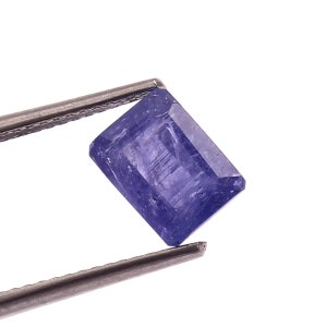 AAA Emerald Cut Tanzanite Gemstone: 2.10 Carat Loose Stone