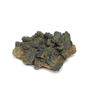 Raw Prehnite Crystal Cluster: Natural Green Gemstone Specimen, Mali
