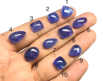 Natural Tanzanite Cabochon Gemstone – AAA Quality Loose Stone for Jewelry