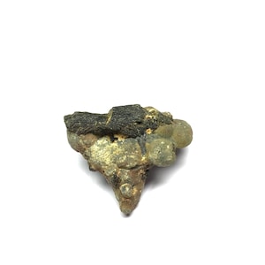 Raw Prehnite Crystal Cluster: Natural Green Gemstone Specimen, Mali