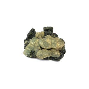 Prehnite Crystal, Prehnite Specimen, Prehnite from Mali, Natural Prehnite Minerals Rough Gemstone, Green Crystals Cluster Rough 37 Gram.