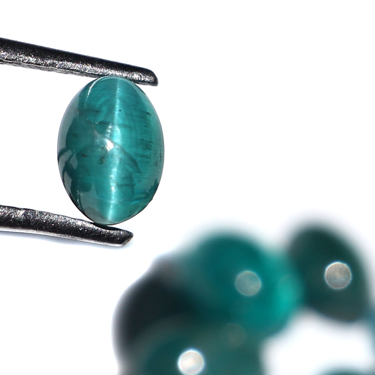 AAA Natural Apatite Cat's Eye 5X7 mm Oval Cabochon 26 Etsy