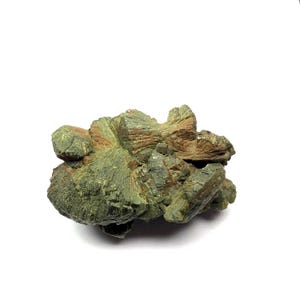 Raw Prehnite Crystal Cluster: Natural Green Gemstone Specimen, Mali