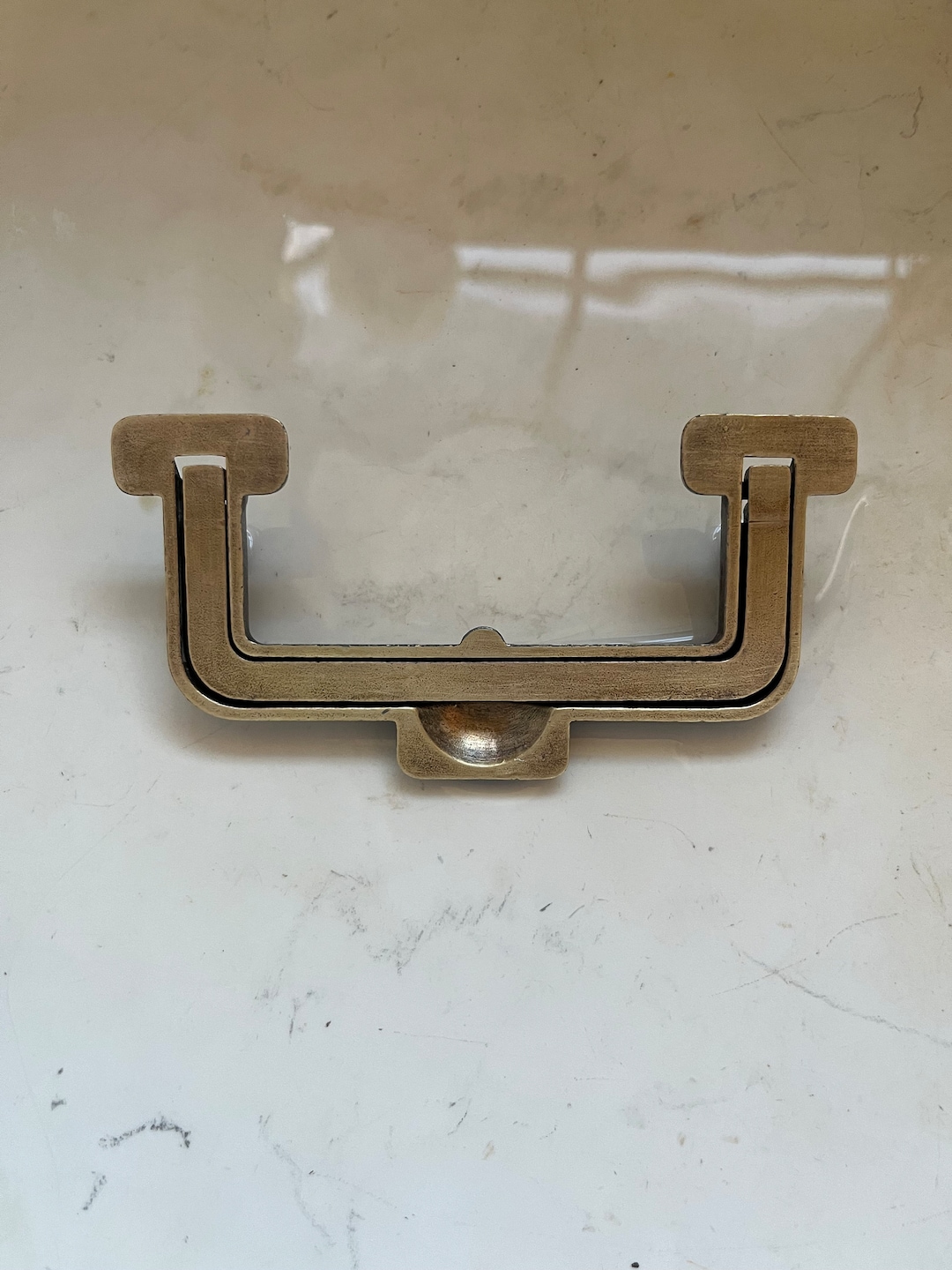 Vintage Henredon Artefacts Campaign Brass Drawer Pull Etsy