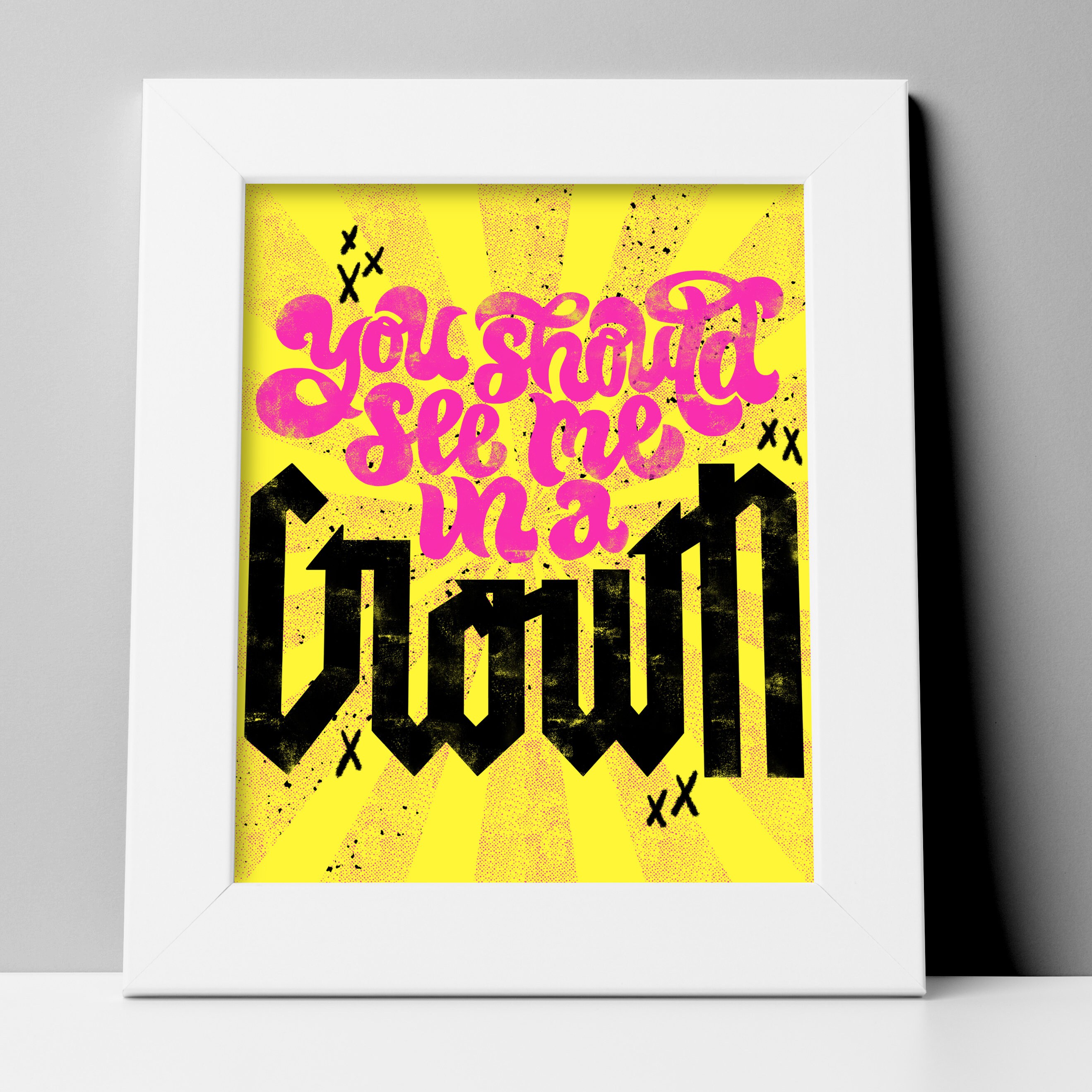 You Should See Me In A Crown Billie Eilish Lyrics 8x10 Etsy