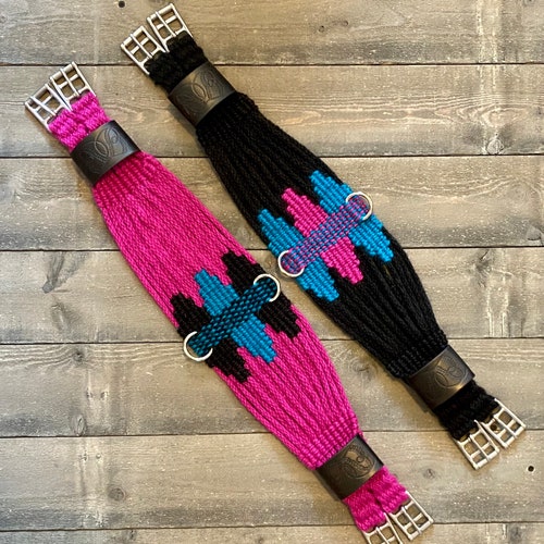 Custom Mohair Cinch shops Girth with English or Dressage buckles, Under 36” Length