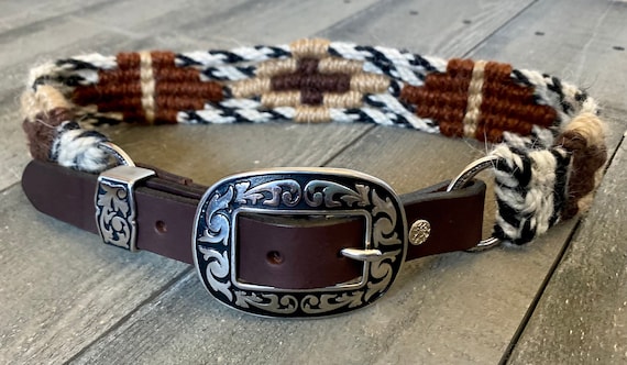 Hand Braided Angora Mohair Belt With Leather Straps - Etsy  display picture 1