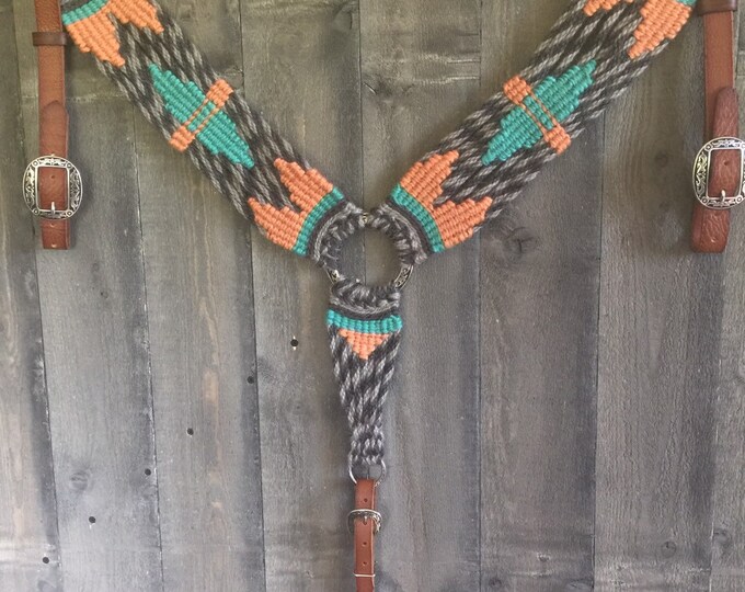 Mohair Breast Collar With Leather Tugs and JW Buckles Etsy