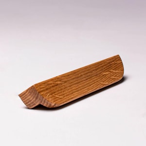 Oak Cabinet Handles: Minimalist Custom Size Extra Long Wood Pull - Model 8