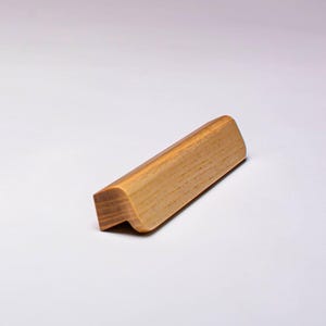 Ash Wood Cabinet Handles with Straight Lines and Rounded Edges. model 10