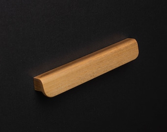 Trendy and Sophisticated Wood Cabinet Handles with Straight Lines and Rounded Edges. model 10