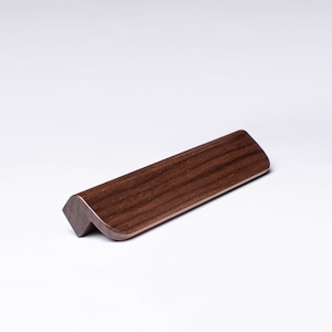 American Walnut Cabinet Handles: Modern Drawer Pulls, Furniture Hardware - Model 16