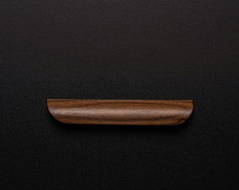 American Walnut Cabinet Handles in Sleek Design. model 12