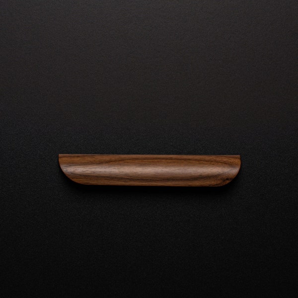 American Walnut Cabinet Handles in Sleek Design