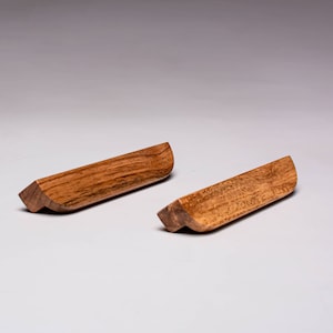 Handmade Walnut & Oak Wooden Drawer Handles - Model 8