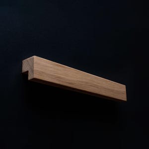 Unfinished Oak Cabinet Handle - Model 5 - Custom Sizes Available (5cm to 200cm)