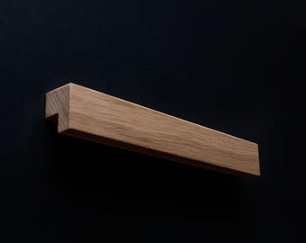 Unfinished Oak Cabinet Handle - Model 5 - Custom Sizes Available (5cm to 200cm)