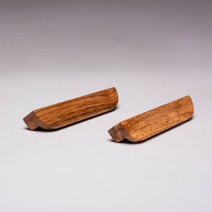 Handmade Walnut & Oak Wooden Drawer Handles - Model 8