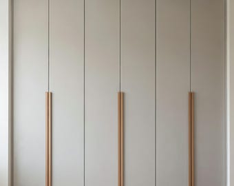 Manches extra-longs en bois de chêne | Grande quincaillerie de garde-robe pour IKEA Pax 60-150 cm - Modèle 5