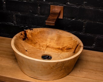 Handmade Wooden Sink | Rustic bathroom Sink