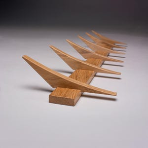 Appendiabiti da parete in rovere con ganci - Design minimalista e sofisticato