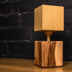 Modern Wooden Bedside Lamp with Classic Shape