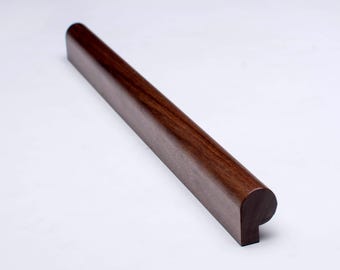 Black Walnut Curved Pulls: Custom Extra Long Hardware from 10cm to 150cm - Model 21