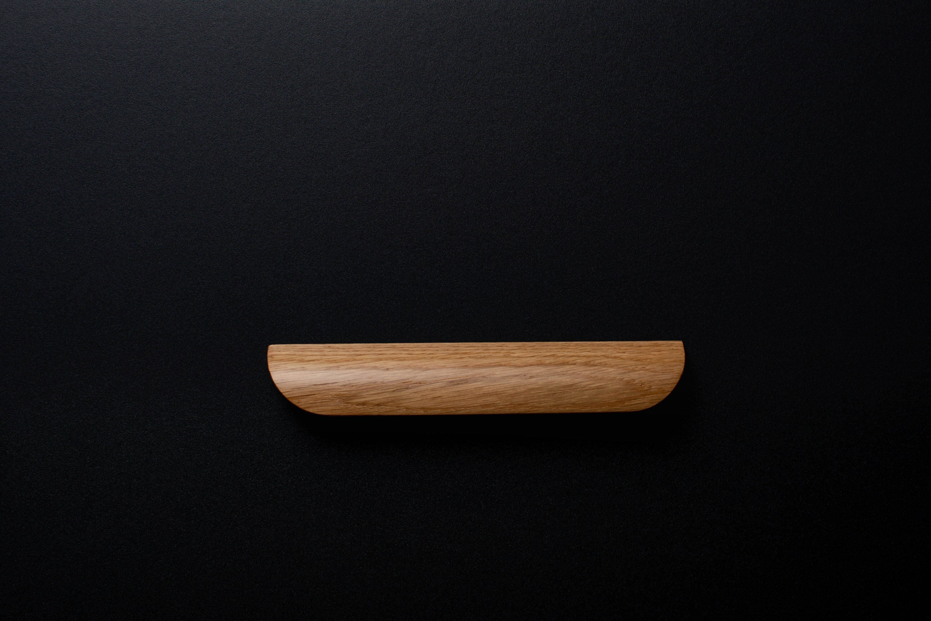 Wooden oak drawer handles - elegant handmade design. model 12