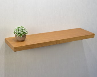 Customizable Wall Oak Shelf - Handmade