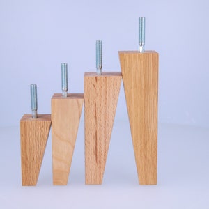 Mid Century Furniture Legs Set of 4. Solid Wood Furniture Legs. Mid Century Legs Etsy