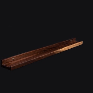 Artisan American Walnut Shelf - Custom Length | Modern Decorative Ledge