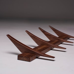 Handmade Walnut Wall Mounted Coat Rack