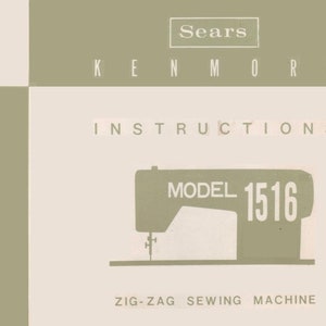 Manuale istruzioni digitale per macchina da cucire Kenmore 1516