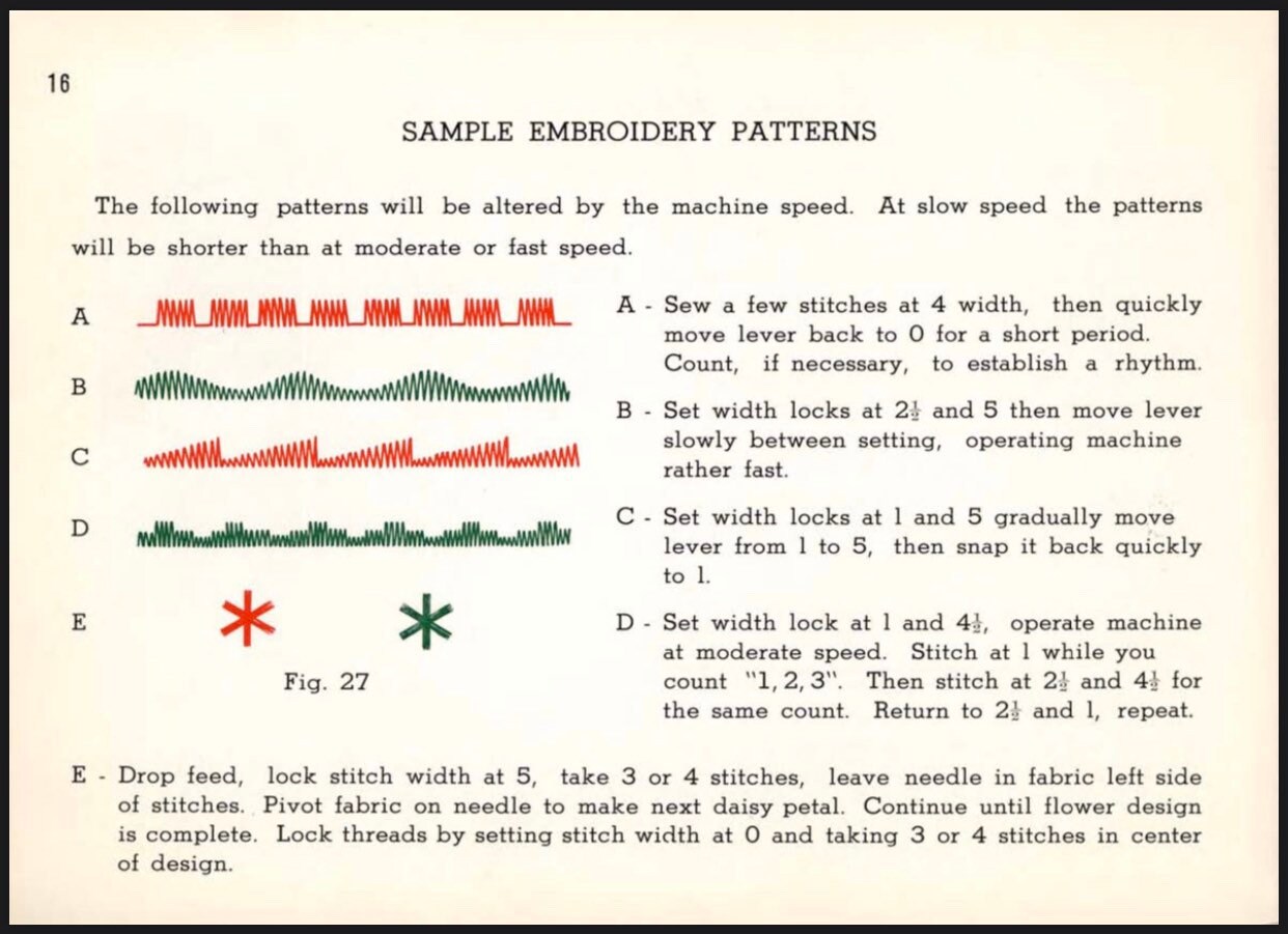 Digital Instructions Manual for White 764 Sewing Machine Etsy
