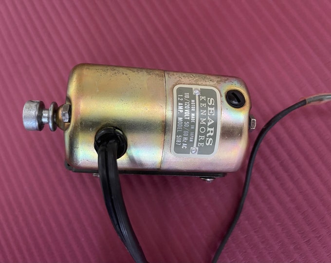 Original Sears Kenmore Sewing Machine Motor Model 5187 With Bracket and