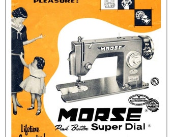 Digital instructions manual for Morse Super Dial sewing machine