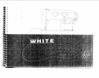 Digital instructions manual for White 793 sewing machine