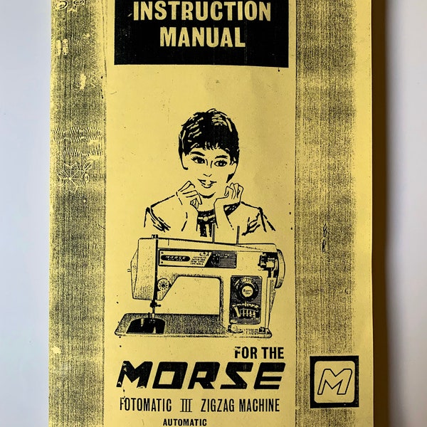 Morse Sewing Machine Etsy