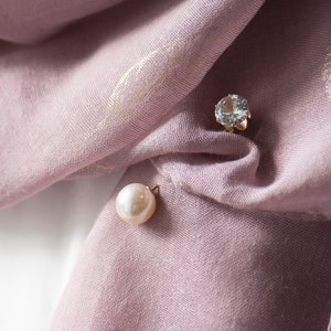 Pearl Diamante Scarf Pin, Pearl Lapel Pin, Sparkling Lapel Pin, Modesty Pin, Scarf Pin Pearl, Gift For Her, Shawl Pin Pearl, Headscarf Pin,