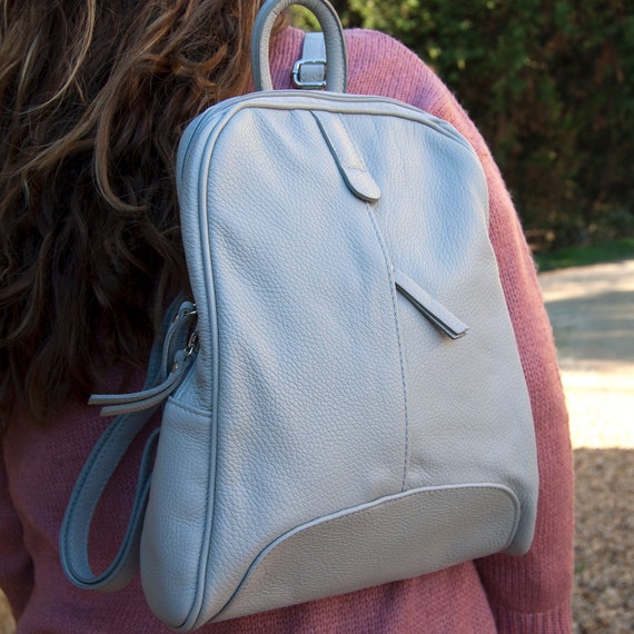 ladies grey backpack