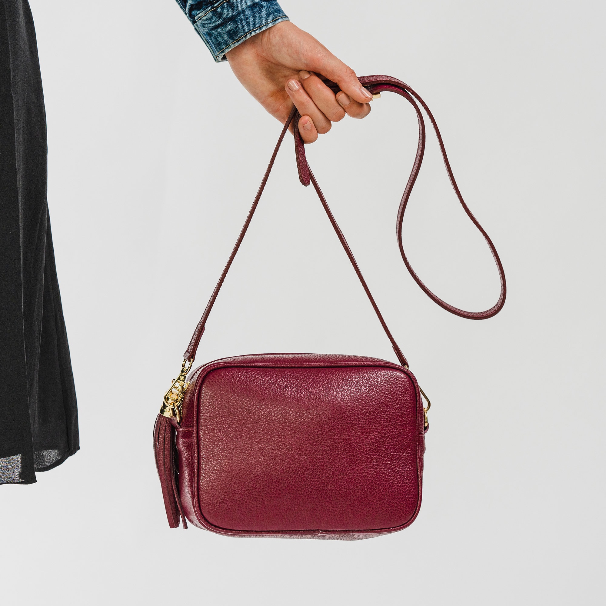 Burgundy Leather Handbag