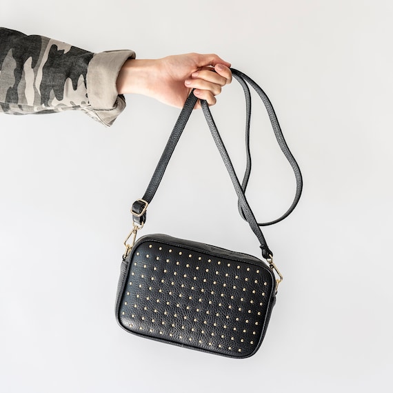 studded leather bag