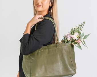 olive green tote