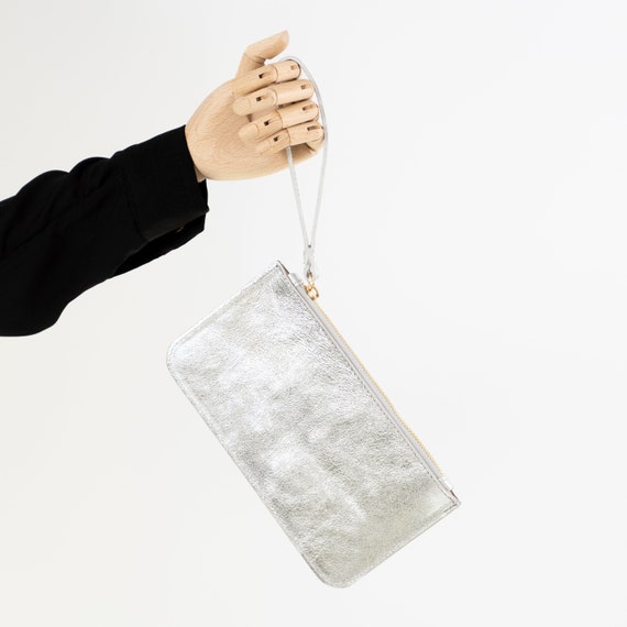 Silver metal Clutch | Silver clutch purse, Fancy purses, Embroidered clutch  bag