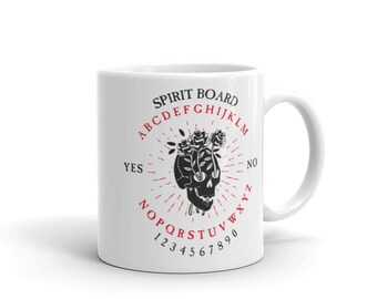Rose Skull Ouija Board Mug